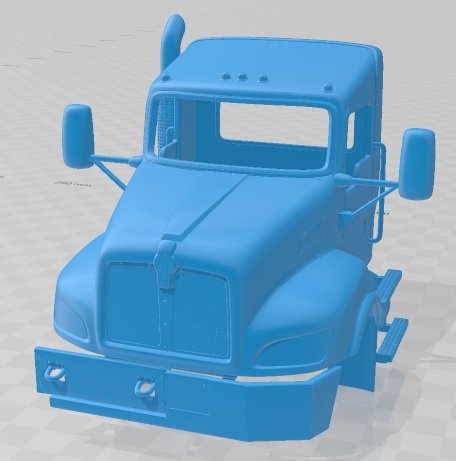 Kenworth T470 2009 Printable Cabin Truck 3D Принт Модель .c4d .max .obj .3ds .fbx .stl .blend 