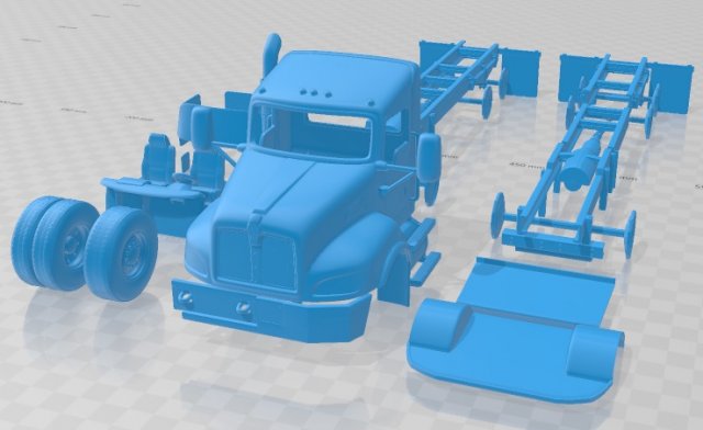 Kenworth T470 2009 Printable Truck 3D-printmodel .c4d .max .obj .3ds .fbx .stl .blend 