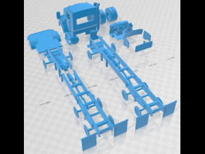 Kenworth T470 2009 Printable Truck 3D-printmodel