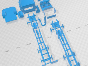 Kenworth T470 2009 Printable Truck Model Cetak 3D