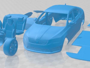 Coche Imprimible Skoda Octavia RS 2017 Modelo de impresión 3D