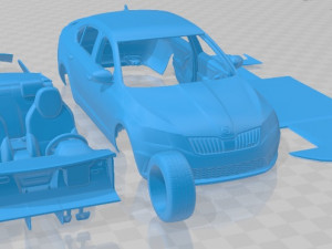 Skoda Octavia RS 2017 Printable Car 3D प्रिंट मॉडल