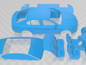 Skoda Octavia RS 2017 Printable Car 3D प्रिंट मॉडल