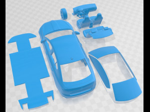Skoda Octavia RS 2017 Printable Car 3D प्रिंट मॉडल