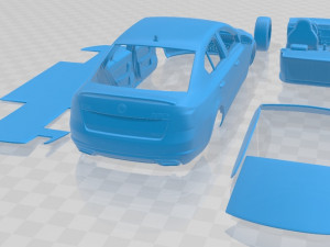 Skoda Octavia RS 2017 Printable Car 3D प्रिंट मॉडल