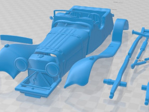 Jaguar SS100 1936 Printable Car Modelo de impresión 3D