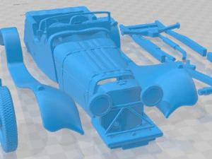 Jaguar SS100 1936 Printable Car 3D Print Model