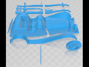 Jaguar SS100 1936 Printable Car 3D Print Model