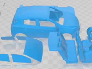 Mitsubishi Mirage 2020 Printable Car 3D Baskı Modeli