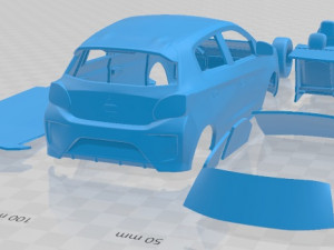 Mitsubishi Mirage 2020 Printable Car 3D Baskı Modeli