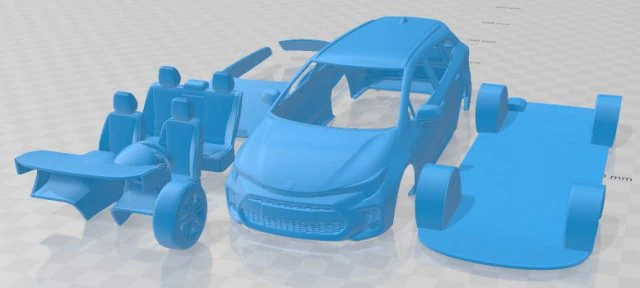 Suzuki Swace 2020 Printable Car 3D Print Model .c4d .max .obj .3ds .fbx .stl .blend 
