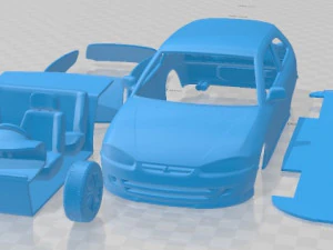 मित्सुबिशी कोल्ट 1998 प्रिंट करने योग्य कार 3D प्रिंट मॉडल