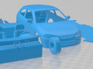 Mitsubishi Colt 1998 Printable Car 3D Print Model