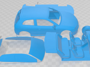Mitsubishi Colt 1998 Printable Car 3D Print Model