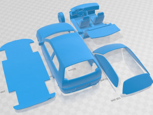 Mitsubishi Colt 1998 Printable Car 3D Print Model