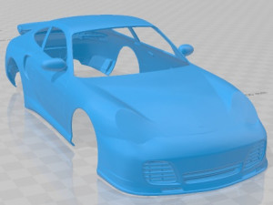 Porsche 911 Turbo Coupe 996 2000 Printable Car 3Dプリントモデル