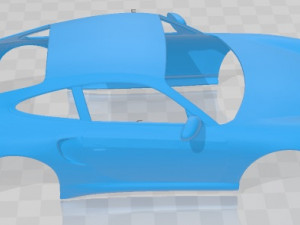 Porsche 911 Turbo Coupe 996 2000 Printable Car 3Dプリントモデル