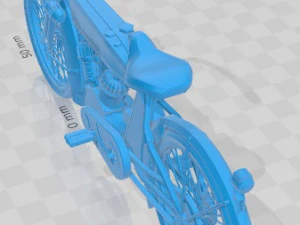 Harley Davidson Old Printable Motorbike 3D Print Model