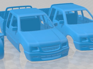 Opel Campo Sports Cab 1997 Printable Car 3Dプリントモデル