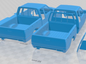 Opel Campo Sports Cab 1997 Printable Car 3Dプリントモデル