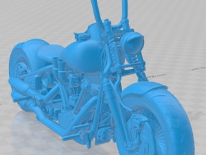 Harley Davidson Knucklehead Printable Motorcycle 3D Print Model