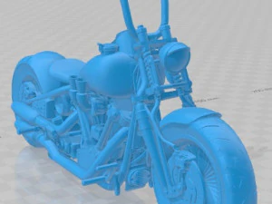 Harley Davidson Knucklehead Printable Motorcycle 3D Print Model
