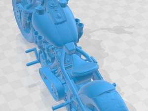 Harley Davidson Knucklehead Printable Motorcycle 3D Print Model