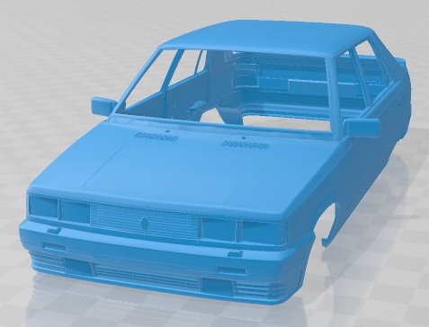 Renault 11 GTS Turbo Printable Body Car 3D Принт Модель .c4d .max .obj .3ds .fbx .stl .blend 