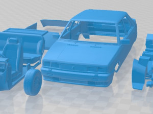 Renault 11 GTS Turbo Printable Car 3D प्रिंट मॉडल