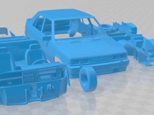 Renault 11 GTS Turbo Printable Car 3D Print Model