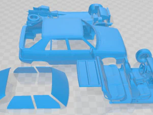 Renault 11 GTS Turbo Printable Car 3D Print Model