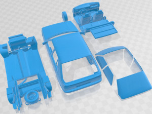 Renault 11 GTS Turbo Printable Car 3D 打印模型