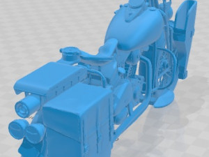 Harley Davidson WLA 42 Military Printable Motorcycle 3D प्रिंट मॉडल