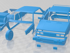 Renault 11 GTS Turbo Printable Car 3D Print Model