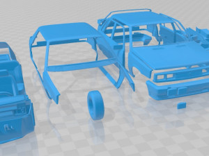 Renault 11 GTS Turbo Printable Car Modelo de Impressão 3D