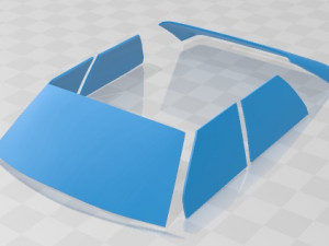 Renault 11 GTS Turbo Printable Car Modelo de Impressão 3D