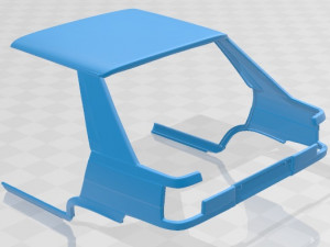Renault 11 GTS Turbo Printable Car Modelo de Impressão 3D