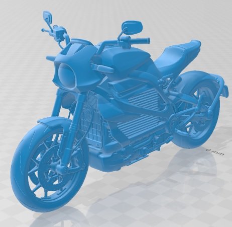 Harley Davidson Livewire Printable Motorcycle Modelo de Impressão 3D .c4d .max .obj .3ds .fbx .stl .blend 