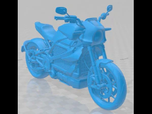 Sepeda Motor Harley Davidson Livewire yang Dapat Dicetak Model Cetak 3D