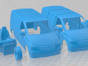 Mercedes Benz Vito W639 2011 Printable Van 3D Print Model