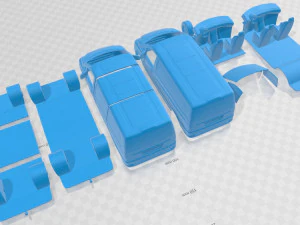 Mercedes Benz Vito W639 2011 Printable Van 3D Print Model