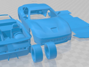Ferrari 575M Maranello 2002 Printable Car Modello di stampa 3D