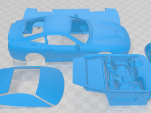 Ferrari 575M Maranello 2002 Printable Car Modello di stampa 3D