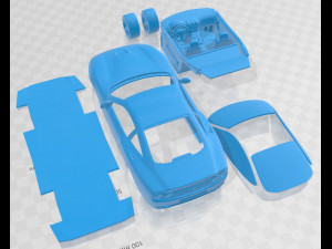 Ferrari 575M Maranello 2002 Printable Car Modello di stampa 3D