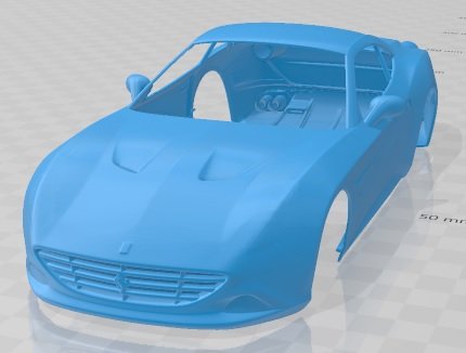 Ferrari California T 2015 Printable Body Car Modelo de impresión 3D .c4d .max .obj .3ds .fbx .stl .blend 