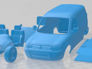 Citroen Berlingo 2002 Printable Van 3D Print Model