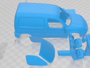 Citroen Berlingo 2002 Printable Van 3D-Druckmodell