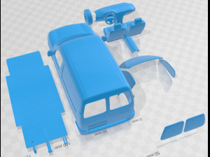 Citroen Berlingo 2002 Printable Van 3D-Druckmodell