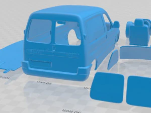 Citroen Berlingo 2002 Printable Van 3D Print Model