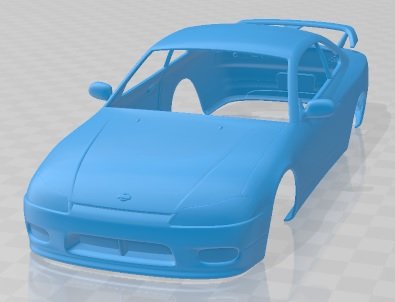 Nissan 240SX Silvia S15 1999 Printable Body Car Model Cetak 3D .c4d .max .obj .3ds .fbx .stl .blend 